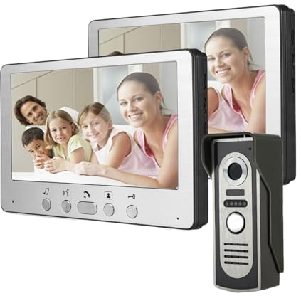 SMTYXS 7 Wired Video Intercom Video Door Phone Doorphone Doorbell Intercom System For Home Apartment IR Door Camera(A KIT)