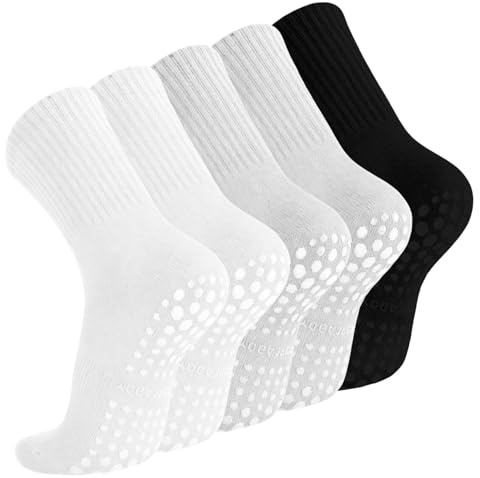 peiqiup Pilates Socken Damen, Stoppersocken Damen, Socken mit Noppen für Pilates, Yoga, Fitness