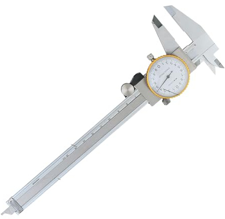 Herramientas De Medición Para Carpintería - Pie De Rey De Rango 0-150 mm - Herramienta De Medición De Espesor Con Precisión De 0.02 Mm Y Reloj | Para Espesor Diámetro Metal Madera Muebles