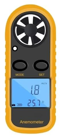 Anemometer, Digital-Anemometer Pocket Smart Anemometer Luftwindgeschwindigkeitsskala Genaue Messung der Windgeschwindigkeit