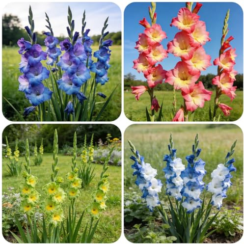 gladiolo - gladioli balcone, decorative in vaso giardino decorazione balcone rizoma giardino di primaverili regalare interno e articoli 10bulbi