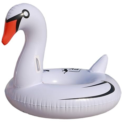 Giant Inflatable PVC Swan Pool Float – Animal Pools Float for Adults & Kids 47.24 White