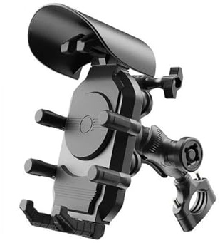 YUQUDGELKY Stoßsichere Motorrad Handyhalterung 15W Kabelloses Laden 18W USB 30W Typ C Schnellladung Motorrad Fahrrad Roller Ständer