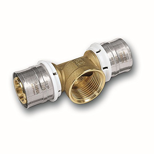 Alu-Verbundrohr Pressfitting bleifrei SANHA T-Stück, Abgang IG 26 mm x 1/2 