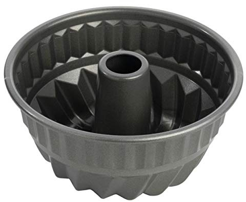 Birkmann, Gugelhupfform Ø 16 cm, kleine Backform mit Antihaftbeschichtung in Bundtform, mit Rezeptheft
