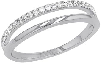 s.Oliver Ring 925 Sterling Silber Damen Ringe, mit Zirkonia synth., Silber, Kommt in Schmuck Geschenk Box