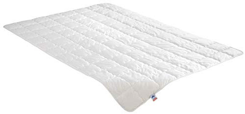 Irisette Steppbett Wasch-Seide - Produziert in Deutschland - Steppbett aus 60% Wildseide, 40% Baumwolle, inkl. Aufbewahrungstasche, 155 x 220 cm, Öko-Tex Zertifiziert