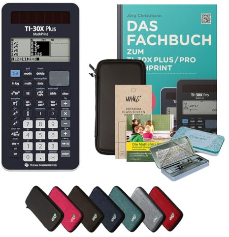 CALCUSO Streberpaket schwarz vom Taschenrechner TI-30X Plus MathPrint