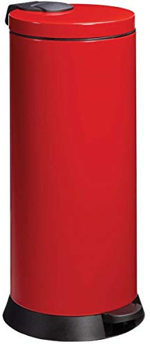 Poubelle à Pédale, 30 L, Rouge Securite