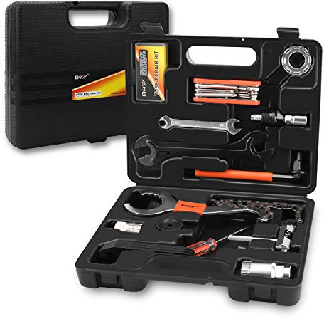QKURT Bike Cycling Mechanic Repair Tool Kit with Hard Case for MTB/Road Bike, etc | Professional & Durable