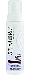 St Moriz Professionelles Sofortbräunungs-Mousse im Dunkeln, schnelltrocknend, vegan, mit Aloe Vera und Vitamin E, mit Führungsfarbe für streifenfreien, tiefbronzierten Glanz, tierversuchsfrei, 300 ml