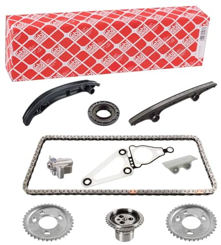 febi bilstein 172447 Steuerkettensatz für Nockenwelle, mit Gleitschienen und Kettenspanner, 1 Stück