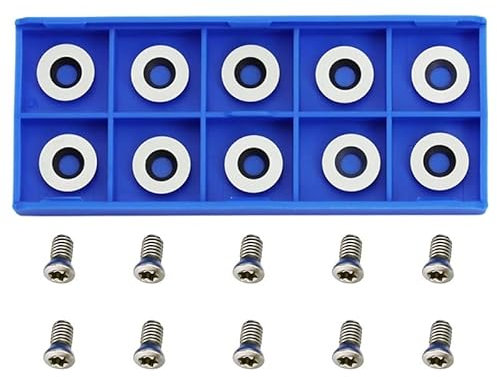 Inserti in carburo Fresentazioni fresature 12 mm rotonda 10pcs strumenti di tornitura in legno coltelli da colpa in legno torni di scalpelli punte di tungsteno in carbide inserti per il tornio in legn