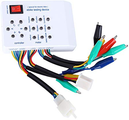 Brushless Motor Tester, Ebike Controller Tester, Electric Scooter Detector 115x80x26mm, for Checking Motor, Controller, Brake Lever with Self-Check Function