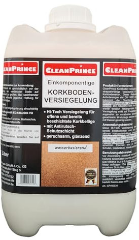 CP400530-5000 Revêtement de sol en liège 5 l | Revêtement brillant à base d'eau inodore