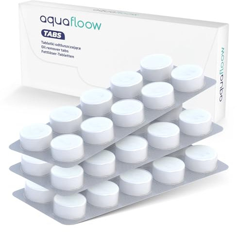 Aquafloow Compresse Decalcificanti per Macchine Caffe, Adatte a Tutte le Marche Caffè Espresso Automatica e Bollitore Elettrico Set di 3 pacchi