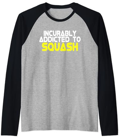 Squash Trainer Squash Spruch Outfit Squash Spieler Raglan