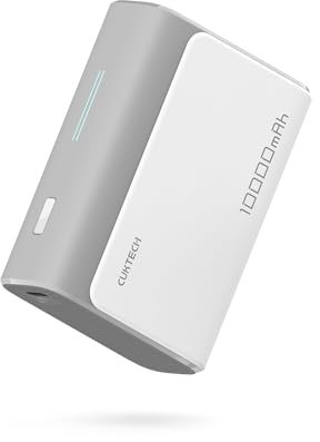 CUKTECH Power Bank 10000mAh 30W, Power Bank USB C, avec 2 Ports, Batterie Externe pour téléphone Portable, iPhone, Samsung, Vivo, Oppo, iPad Air/Pro, Xiaomi, MacBook (Gris)