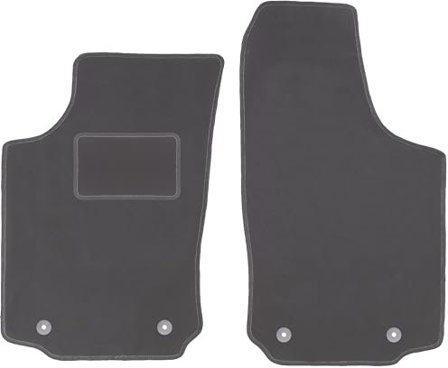 Wielganizator Automatte – Passend für Opel Corsa C Schrägheck 2000-2006 – Velours – Autozubehör - Auto Fußmatten – Fußmatte Auto – 2-teilig - Graphit