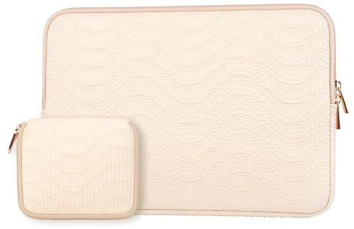 ARVOK 13,3 Zoll Laptoptasche, MacBook Air Tasche Laptophülle für MacBook Air 13 M3 M2 M1 2024 2023-2012, Surface Laptop, MacBook Pro 14/13 M4 M3 M2 M1, Lenovo, Dell Notebook Hülle mit Zubehör Tasche