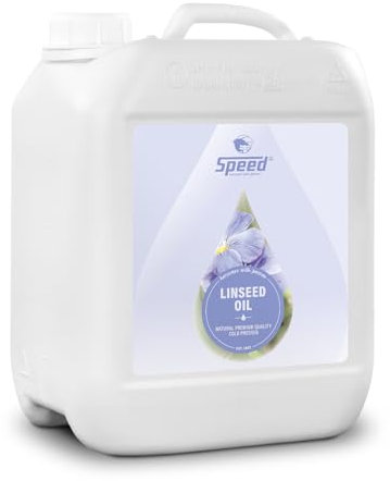 Speed Linseed Oil, 5l, Das ideale Nahrungsergänzungsmittel für Pferde, reichhaltiges Öl mit wichtigen Fettsäuren