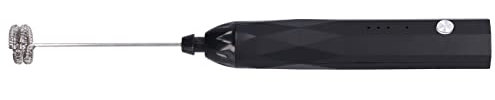 Mousseur à Main USB Tirer Fleur café Domestique Mousseur à Lait Rechargeable intégré électrique pour Mélangeur Portable 3 Niveaux Batteur à Oeufs Fouet à Oeufs Mélange Mousseur à