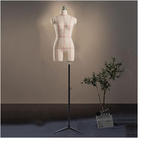 ShAzanz schneiderpuppe Schneiderpuppe Damenbüste Zum Nähen Von Kleidung, Design Mit Geteiltem Bein Schaufensterpuppe Schaufensterkörper Mit Höhenverstellbarem Ständer for Clothing Shop Dresses(A,88#)