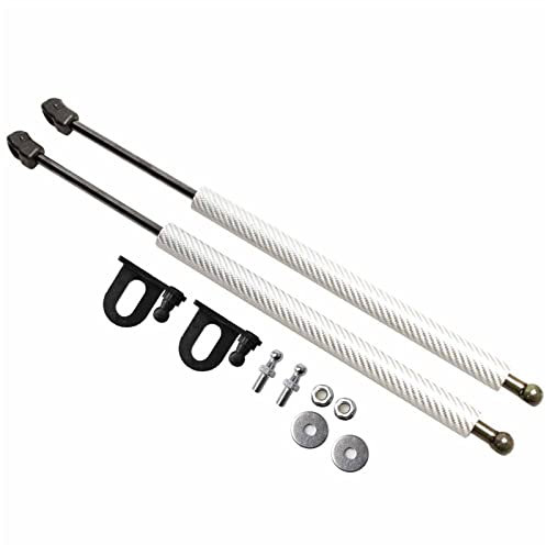 DZSQHDSAF Compatible para Toyota BB Xp30 2000-2005 Capó Delantero Puntales Gas Amortiguador Fibra Carbono Muelle neumático(Plata)