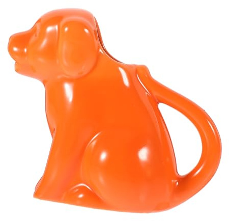 MAGICLULU Orange Ceramic Sauce Jug Sleek and Smooth Appearance Not Easy to Break Not Easy to Deform for Restaurants and Party Dinner