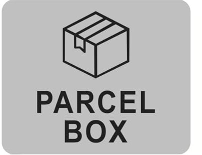 Parcel Box Sign,Parcel Delivery Sign,Notice for a Safe Place to Make Deliveries, Drop Packages or Post,No more Lost Articles (silver)