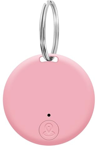 Key Finder, Bluetooth Item Locator Mini GPS Tag Live Tracking on Free App Bluetooth 5.0.Key Finder for Wallets Pets Lggage Child Locators Finder Anti-Lost Tag Compatible with Android iOS, Pink