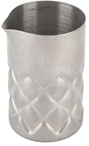Cocktail -Mischglas, Edelstahl 60 ml Mischt Cup rostfeste Cocktail Shaker Bar Mischkrug mit Skala für Bar (Silbernetz)