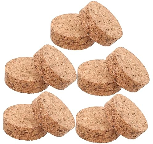 Milisten 10pcs Round Cork Coasters for Flower Pots Lightweight Garden Coasters for Indoor Outdoor Use Protects Floors Furniture from Water Soil Stains