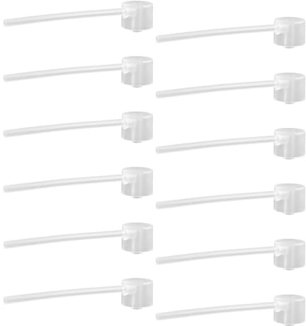 Lotsdonxia 12 Pcs Perfume Dispenser Pumps – Leak-Proof Refill Tools for Travel Bottles, Cosmetics and High-Viscosity Liquids