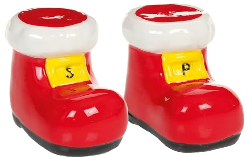 Christmas Salt and Pepper Set Novelty Cruet Set - Santa's Boots