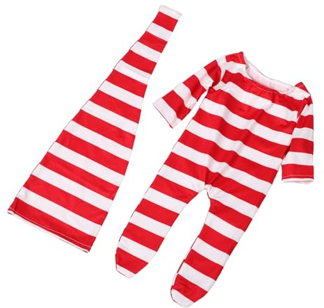 NUOBESTY Newborn Photography Package Striped Romper Footies for Girl Newborn Photoshoot Outfits Photo Props Photography Clothes