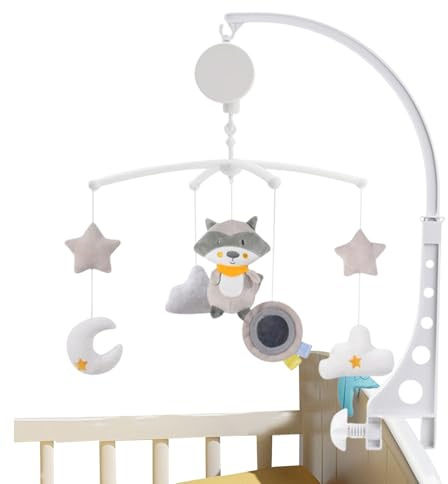 Móvil Portátil para Bebé | Colgador Musical para Niños y Niñas - Musical Portátil Con Animales Para Bebés Dormitorio Guardería Casa Día