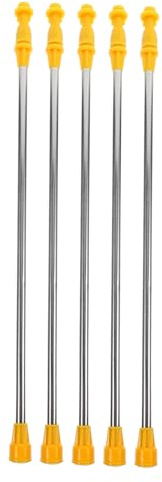 VILLCASE Tige Télescopique 5 Pièces de Pulvérisation en Acier Inoxydable et Plastique, Extension 45-80 CM pour Arrosage Automatique et Jardinage