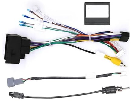 Fascia du Panneau Radio Automobile Radio Fascias Android GPS MP5 Stéréo Lecteur Unité Principale Panneau Tableau Bord Cadre Installation pour Peugeot 407 2005-2008(407RZC)