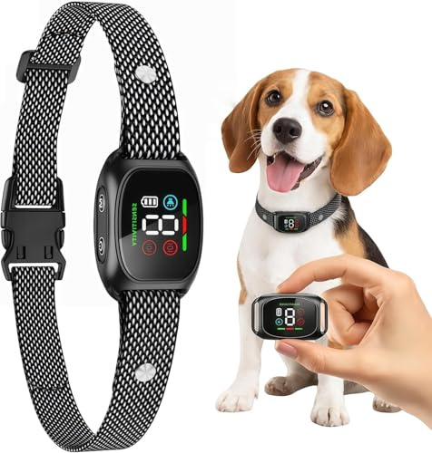 Haustierfreundliches Halsband - Antibellhalsband Für Hunde, Wasserdicht Nach IP67, Verstellbare Größe, Geeignet Für Kleine(A)