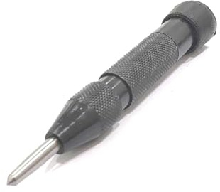 H&P Automatic Center Punch – Adjustable Force Spring Loaded Marking Tool (Medium & Heavy Duty) | One-Hand Operation for Metal, Wood & DIY Applications (Medium Duty)