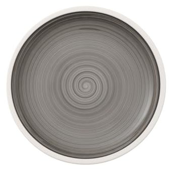 Villeroy & Boch 10-4231-2640 Manufacture Gris Assiette à petit-déjeuner en porcelaine de qualité supérieure