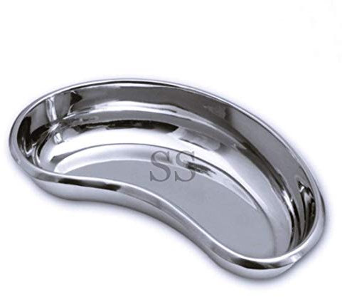 SS Professional Surgical KIDNEY TRAY 8, Curved Shape 6 Dish Basin Stainless Steel Tray for Medical, 10 Dish Basin Stainless Steel Instrument (10)