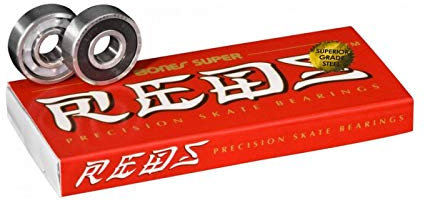 Bones Skate Skateboard rodamientos Bearings cojinetes SUPER Reds 8 Pack 8MM