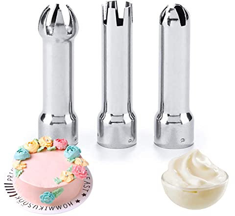 3-teiliges Set Düsen Für Sahnespender Cake Tüllen Set Sahnespender Aluminium Tüllen Sahnespender Sahnesyphon Für Sahnespender Den Dessertladen Zu Hausecremige Butter Mit Dessert Herstellungswerkzeug