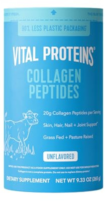 Vital Proteins Collagen Peptides Powder - Supports Hair, Nail, Skin, Bone & Joint Health, Unflavored, Collagen Protein 9.33 OZ