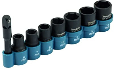 Makita E-12289 8 Piece Impact Socket Set ¼” Sq