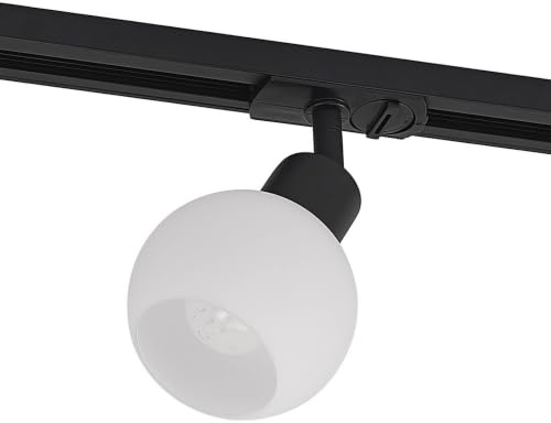 Lampada a binario dimmerabile (Moderno) colore Nero, in Vetro ad es. Corridoio) di Lindby | monofase faretti su