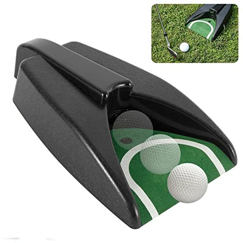 Golfball-Putting-Rückkehrmaschine, automatische Rückholvorrichtung, Golfball-Trainingshilfe, Schwarz