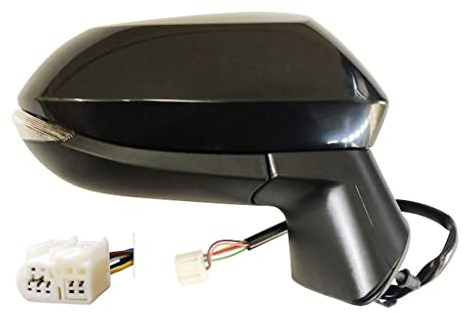 Retrovisor fabricado para TOYOTA COROLLA desde 2019 en adelante lado derecho eléctrico completo cromado con imprimación c/flechas Negro